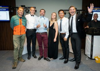 The team from measurable.energy with Chris Packham Picture: Kit Fanner