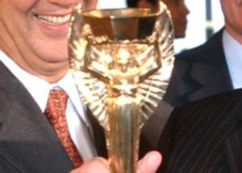 A replica of the Jules Rimet trophy, won by england in the 1966 World Cup Picture: Fabio Rodrigues Pozzebom/ABr