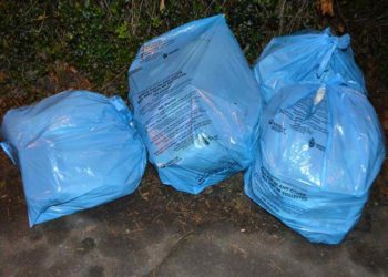 Wokingham Borough Council's blue waste bags Picture: Phil Creighton