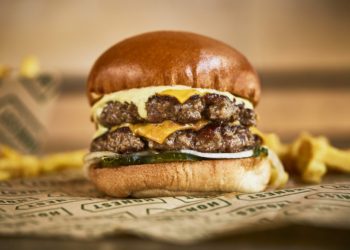 Honest Burgers new SMASHED burger, shown here with a second burger. The entry-level feast comes with a lower price tag and is made of chopped, rather than minced, beef