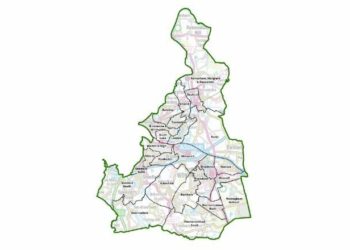 Map of Wokingham borough