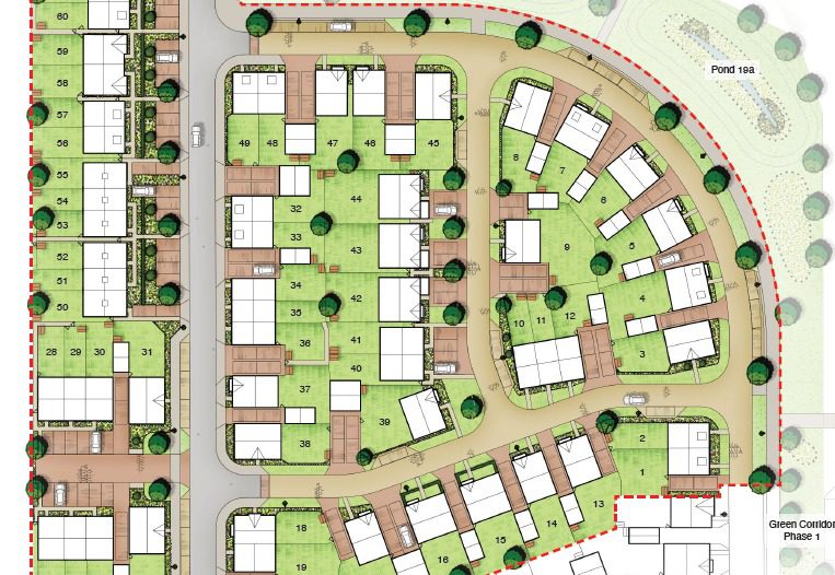 Parcel V2N is a two hectare site at Arborfield Green, which will see 73 new homes developed as part of Arborfield's strategic development location. Picture courtesy of Boyer
