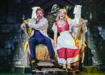 Getting to know each other better, Frankenstein, Stuart Hayllor and Inga, Emily Hobbs. Picture, Alex Harvey Brown at Savannah Photographic