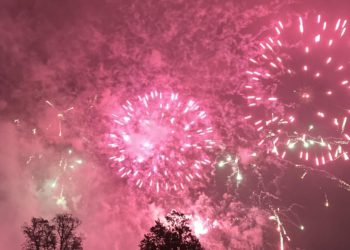 The firework display was bigger than last year's. Picture: Emma Merchant