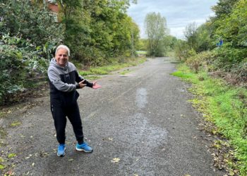 Cllr Parry Batth at the disused Whitley Wood Road site he hopes will be turned into a parking space for Shinfield Park residents. Picture: Ji-Min Lee