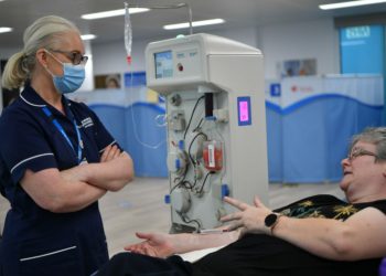 Plasma donation reading new plasmapheresis machines Picture: Allison Brown