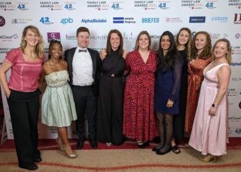Blandy & Blandy team members celebrate their Highly Commended entries at the Family Law Awards