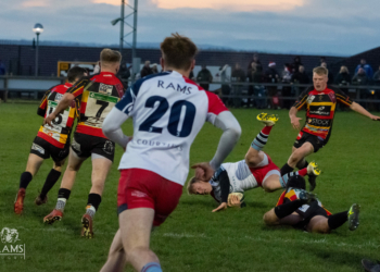 Cinderford's Jamie Forrester was sin-binned for a dangerous tackle on Tim Townsend