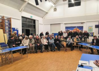 Some of the 90 people who turned out to hear about yet more building plans for Hurst, said to be'under siege' by developers
