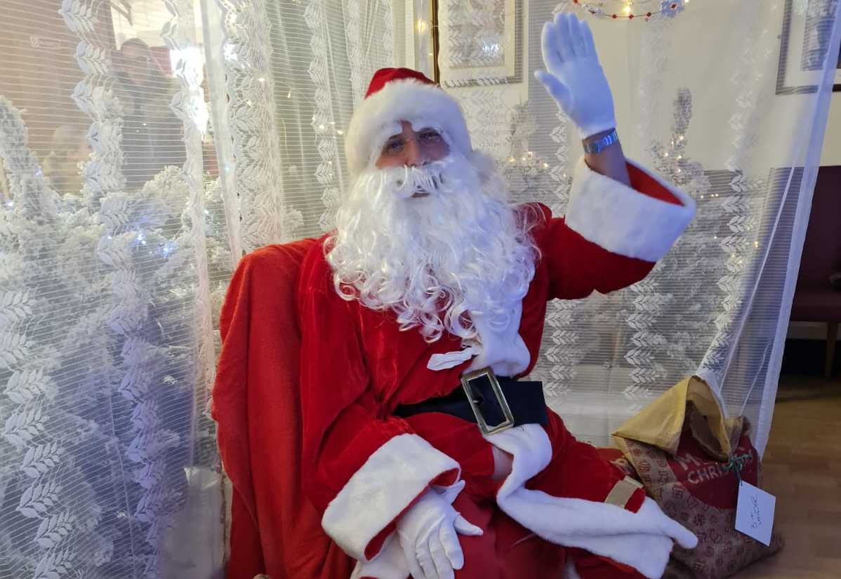 Santa at Hurst's St Nicholas Church Christmas fair