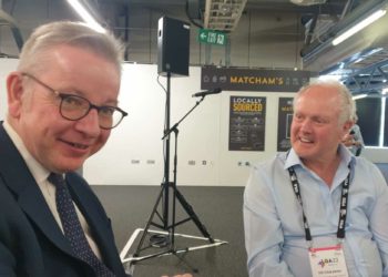 Cllr Clive Jones with Michael Gove at the Local Government Association in Harrogate
