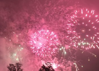 The firework display was bigger than last year's. Picture: Emma Merchant