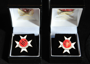 The Order of St John Award was given to the families of donors who had saved the lives of others through organ donation. Picture: Courtesy of NHS Blood and Transplant and The Order of St John