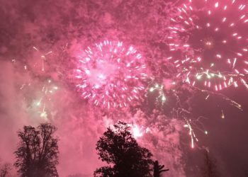 The firework display was bigger than last year's. Picture: Emma Merchant