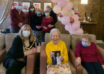 Florrie celebrated her 100th birthday just before Christmas. Picture courtesy of Parsons Grange