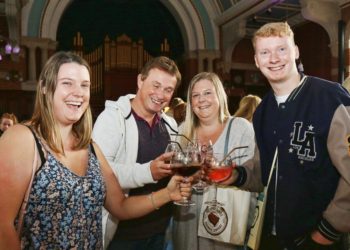 Bottoms up: the festival provided a guide to gins and rums around the world to help attendees. Picture: Dijana Capan