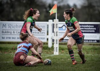 Hannah Skeels and Annette Bevan celebrate