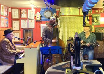 Sing-along-a-Nick performed at The Flowing Spring pub. Picture: Emma Merchant