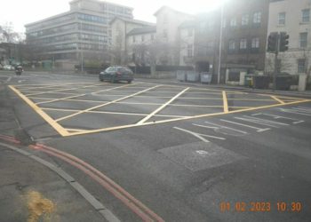 The box junction on Kings Road Picture: Reading Borough Council