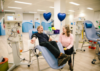 Mair and Pete have been donating blood since 1986. Picture: NHS