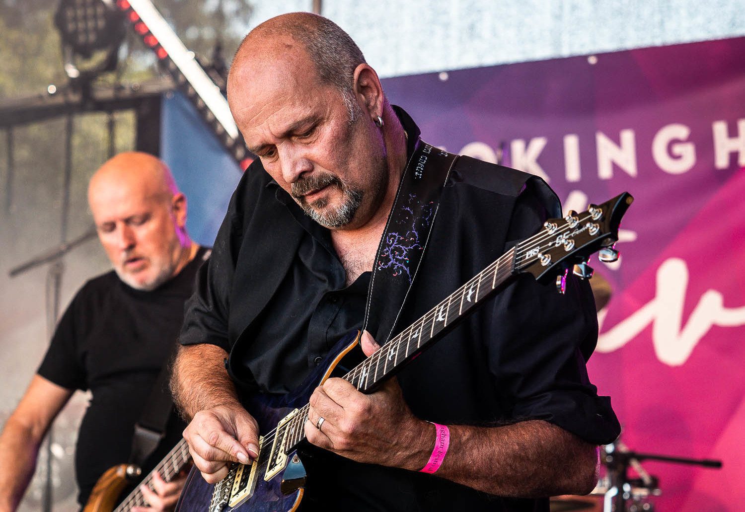 Eric Bouillette in the foreground with Andy Rowe in the background Picture: Andrew Merritt
