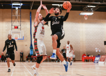 Lewis Champion of Reading Rockets. Reading Rockets VS Bradford Dragons in NBL action.