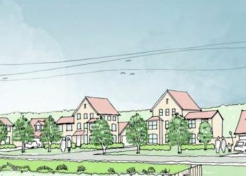 An overhead view of what the 200 home plan in Twyford will look like once built. Credit: Croudace Homes / SP Broadway