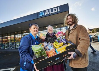 Aldi has teamed up with Neighbourly to share surplus food with community groups and food banks. Picture: Daniel Graves Photography