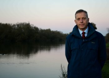 Reading East MP Matt Rodda by the River Thames Picture: Matt Rodda's office