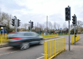 Ashridge Road Traffic Lights, out of action for 6 weeks. Picture: Steve Smyth