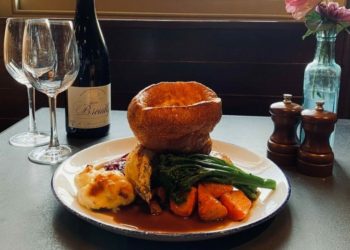 The Lord Raglan's Sunday roast features a towering Yorkshire pudding  Picture: Claire Worsfold