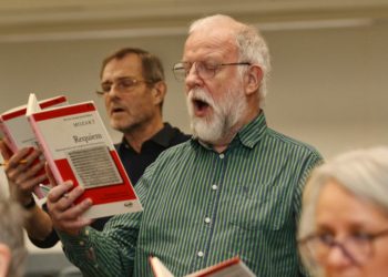 Parenthesis choir rehearsal ahead of their 50th anniversary concert Picture: Dijana Capan/DVision Images