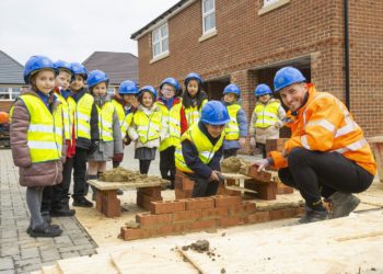 Students from All Saints Primary School in Norreys visited Ashridge Grange site in Wokingham, thanks to David Wilson Homes Picture: Stuart Thomas