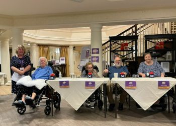 Margaret, Nancy, Lawrie and Janice take part in the Signature Challenge contest