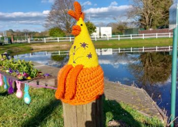 The Easter display at Hurst?s School Road pond. Picture: Sue Corcoran