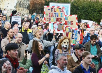 On Saturday, March 25, hundreds of people took part in a rally to Save the Reading Gaol Picture: Dijana Capan/DVision Images