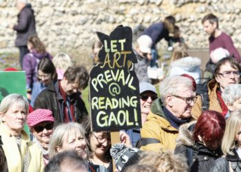 Reading Today; 25th March 2023; March Rally to Save the Reading Gaol