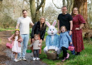 The Easter Bunny visited Woodhurst Park in Warfield to spread some seasonal cheer (and chocolate eggs)