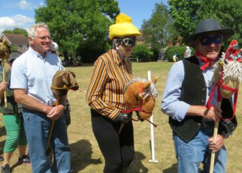 The hobby horse record breaking attempt has been rejected by the Guinness World Records. Held at the Hurst Show and Country Fayre last year, organisers are now staging a rebellion, with a bit of help from brewery Rebellion Picture: Duncan Kendall