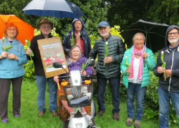 People taking part in last year's International Conscientious Objectors Day in Wokingham