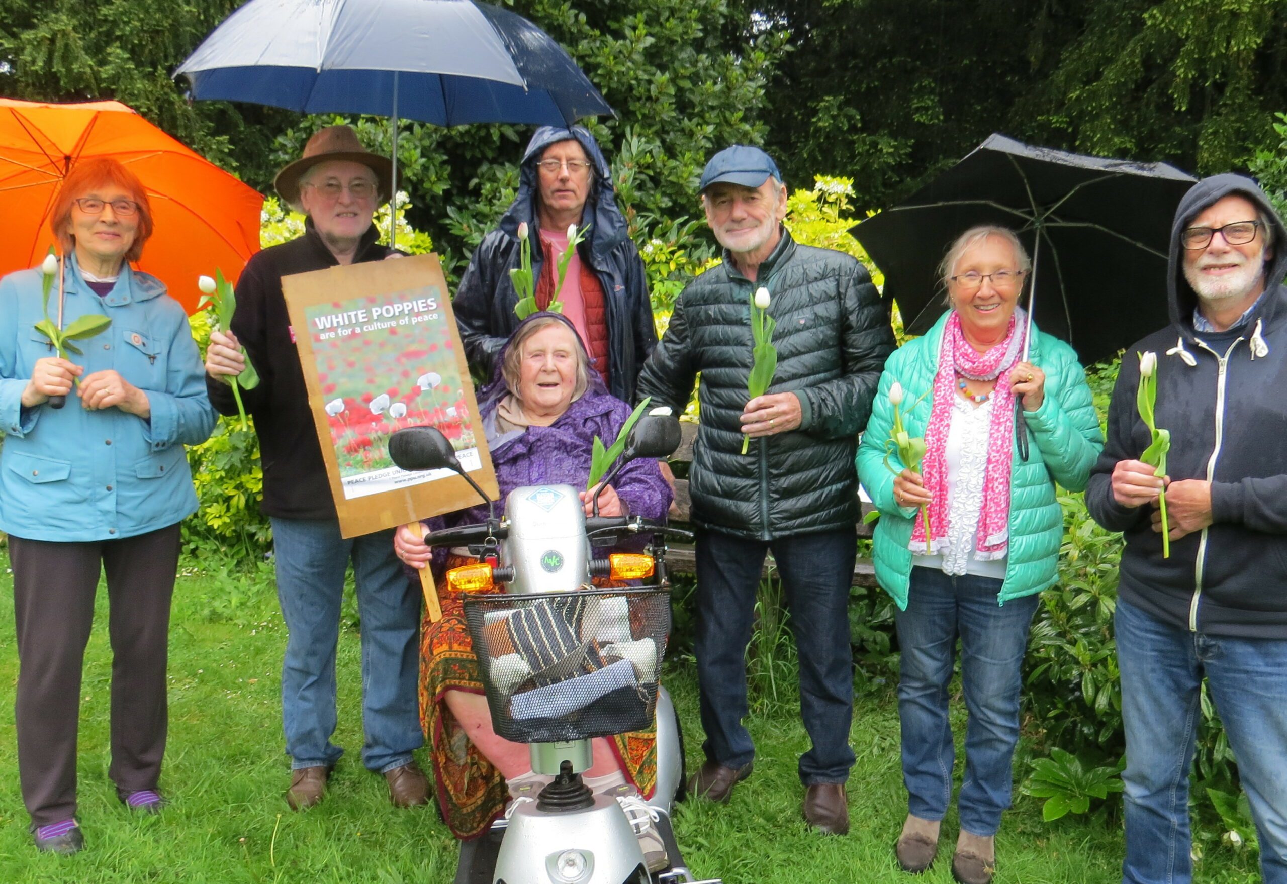 People taking part in last year's International Conscientious Objectors Day in Wokingham