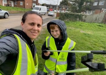 Shinfield Parish Council's Annual Litter Pick took place on April 14. Picture: Shinfield Parish Council