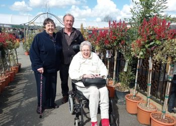 Residents of Austen House in Lower Earley enjoyed a visit to Henry Street Garden Centre in Arborfield