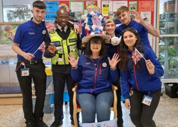 Staff at Tesco's Bracknell North store in Warfield are celebrating the coronation with a special fundraising week