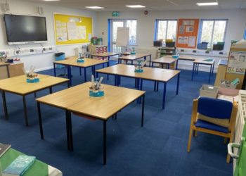 The Year 4 classrooms after the refurbishments. Picture: The Coombes