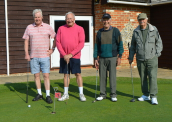 Golfers enjoyed a tournament at Hennerton Golf Club, while raising funds for WADE Day Care Centre, and Home-Start Wokingham. Picture: Phil Creighton