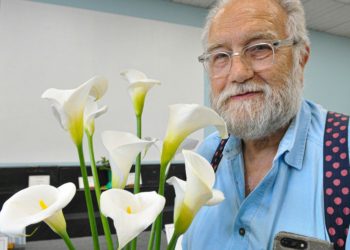 Wokingham Horticultural Show prizewinner Carl Curtis. Picture: Steve Smyth