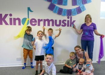 Sarah Barrett is celebrating 10 years of Kindermusik sessions in East Reading