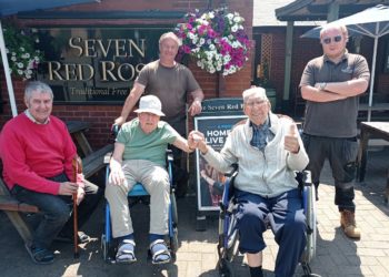 Residents of Austen House care home in Lower Earley enjoyed tasting beers and had a trip to The Seven Red Roses pub to mark National Beer Day