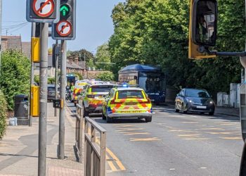 A number of emergency vehicles, including multiple ambulances and Thames Valley Police cars are currently on the scene in London Road following an incident.